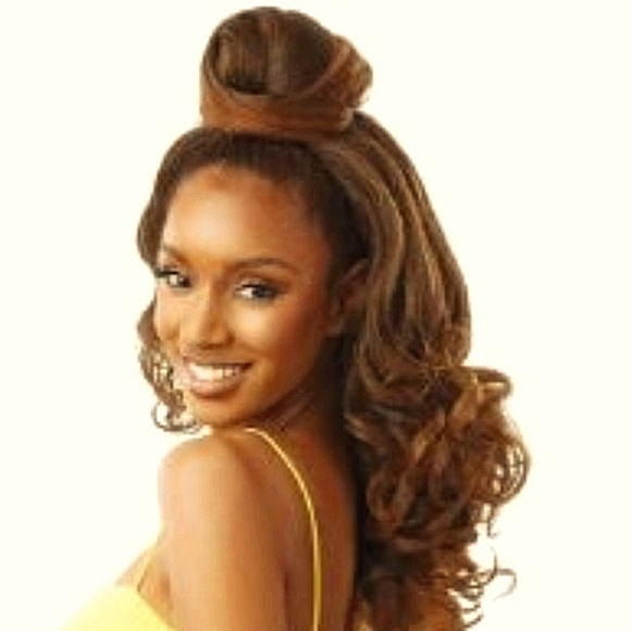 Outre Converti-Cap Half-Wig: Gimme Glamour (Color Available: DR Red Velvet) - Picture 4 of 16